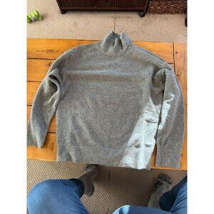 Gray Mock Neck Wool Blend Sweater Look By M New York Womens L